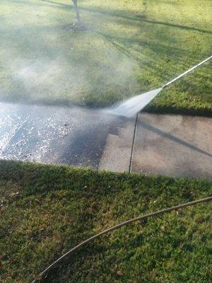 Pressure washing