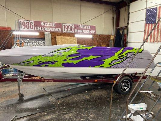 Custom Wrapped Boat