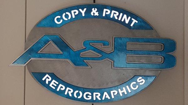 Get your custom sign from A & B