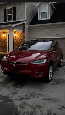 Tesla Model X received a full interior and exterior detail