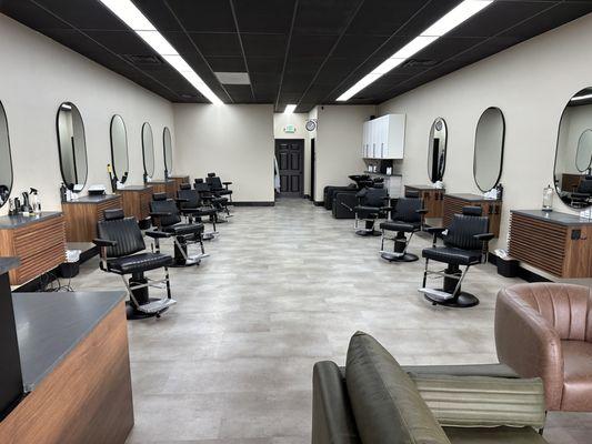 This is the view of the salon from the entrance.