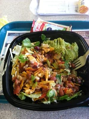 My half eaten Baja Salad. Yum!