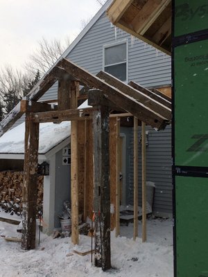 Reclaimed entry way