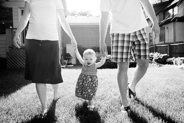 Maddie, mom, and dad