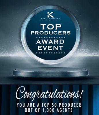 Top Producer award