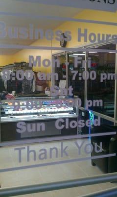 Store hours