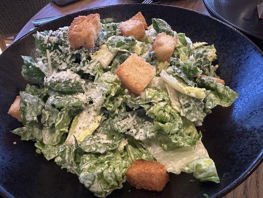 Caesar Salad, slightly under seasoned for my taste but with extra dressing is better