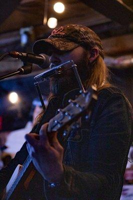 Charlie Cope playing a live and acoustic concert in Dallas Texas.