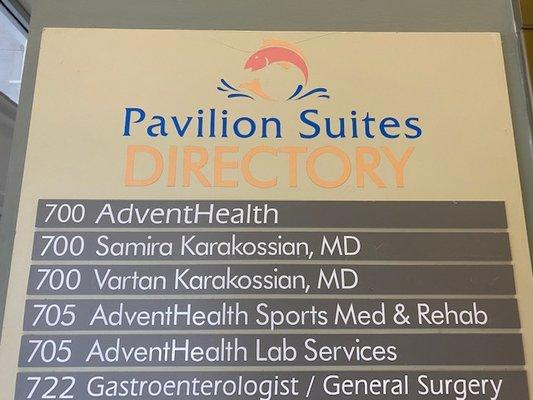 AdventHealth Sports Med & Rehab is located in The Pavilion at Port Orange in Suite 705.