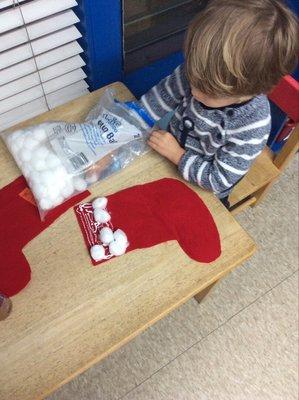 Decorating stocking