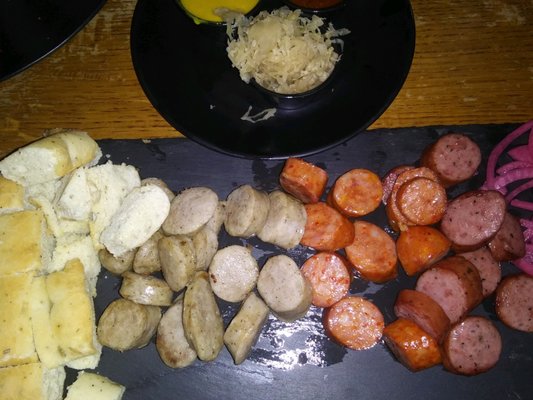 Sausage Sampler... These babies will see me again.