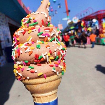 Chocolate Ice Cream with Sprinkles