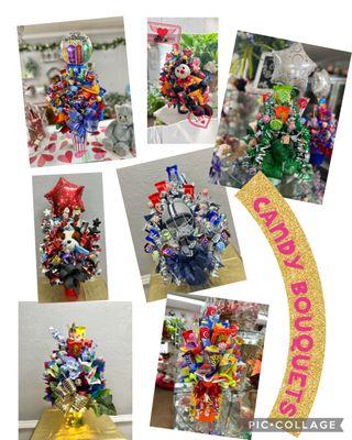 Themed candy bouquets