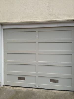 The garage door they installed looks great!