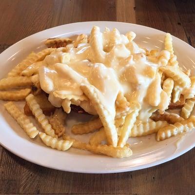 Fried tenderloin horseshoe.