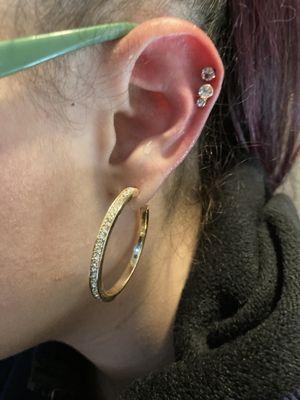 Cartilage ear piercing