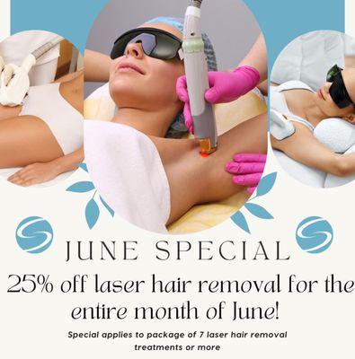 Book your laser hair removal package today!