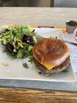 I got the classic burger with greens.   The staff was super friendly and the restaurant was super clean.  I will be back.