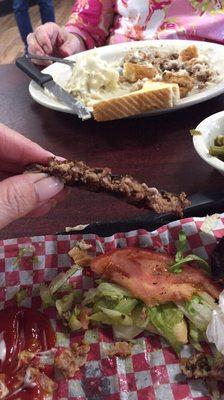 This is a pic of the last burger I ordered at Jonny's. It was a big, big letdown. The chicken fried steak my friend ordered was fabulous.