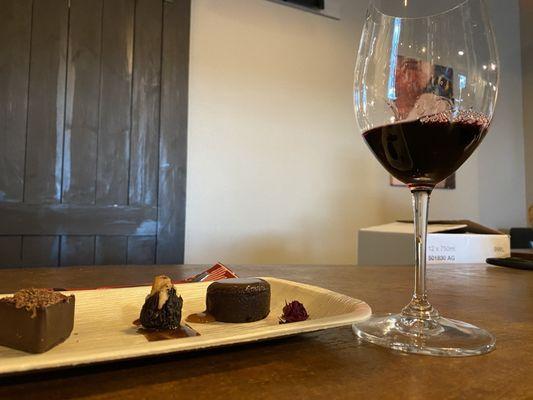 Red wine and chocolate weekend