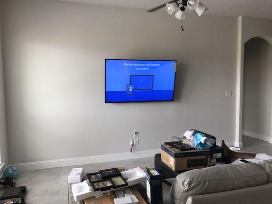 Tv mounting