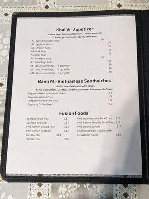 Menu Aug 2023