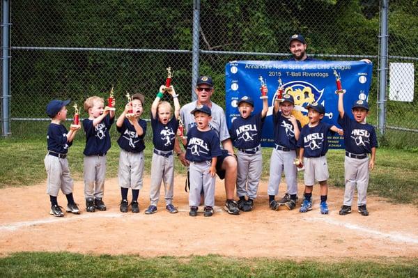 Jackson was able to play his first year of T ball with a team unrestricted by his hearing loss