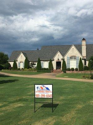 A new 50 year shingle by Owens Corning installed in Collierville all paid for by insurance