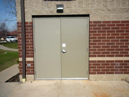 Standard pair of Hollow metal doors.