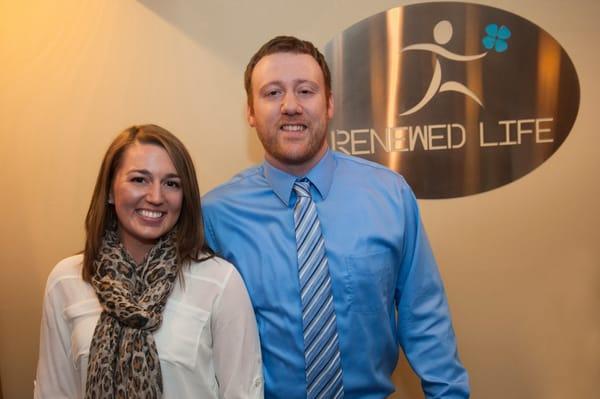 Dr. Ashley and Dr. Jason at RLC's ribbon cutting ceremony