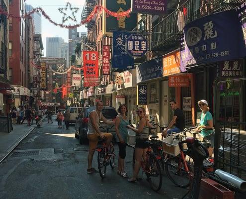 Exploring China Town by Bike