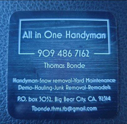 All In One Handyman- Thomas Bonde