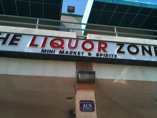 The Liquor Zone sign