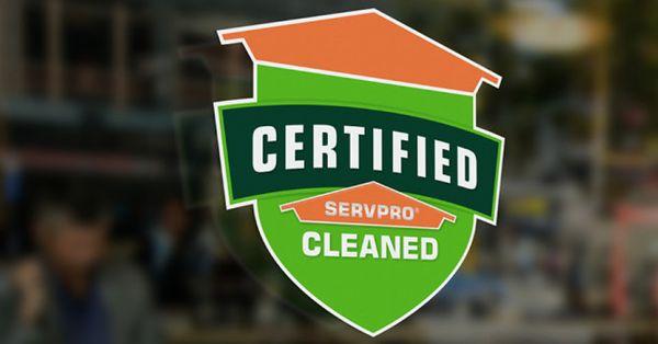 Certified SERVPRO Cleaned Program