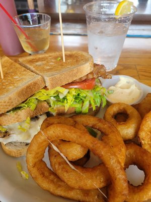 Grilled Chicken    Club on rye. Pretty good.