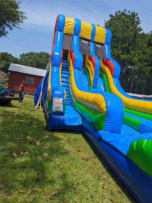 Double lane 22ft water slide