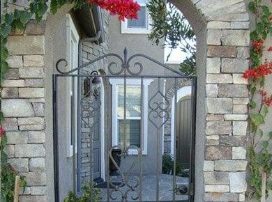 Ornamental wrought iron gate Paul made for my friend in Simi Valley, CA