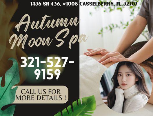 Here at Autumn Moon Spa, we are a proud Asian Spa located in Casselberry, FL!