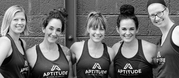 The Aptitude coaches are ready to help you make fitness gains!