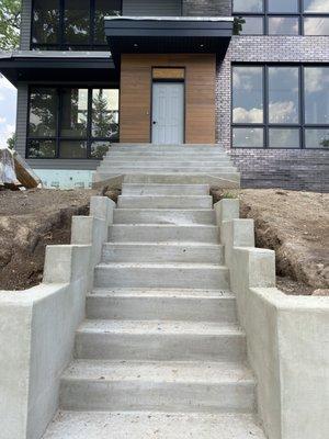 New concrete steps