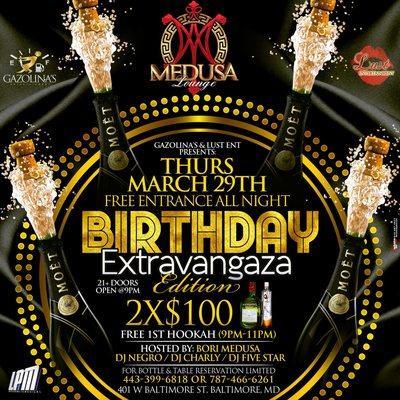 This Thursday come celebrate your birthday with us!!!!