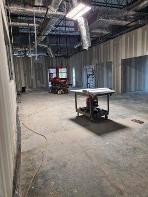 Commercial drywall project