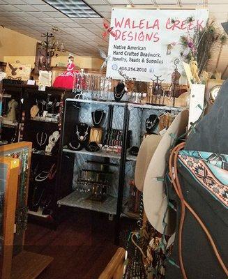 Native American handcrafts booth