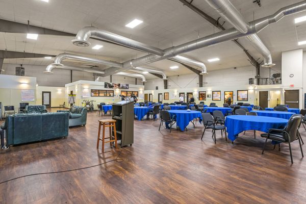 Large group/rec area in gymnasium