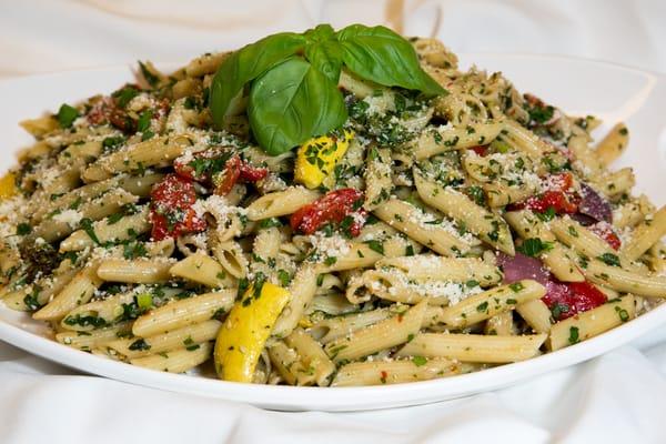 Pasta Salad w/Roasted Vegetables and fresh herbs