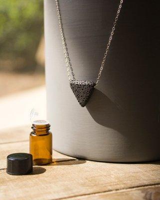 Accessorize with a purpose with our Wellness & Balance Lava Necklaces.