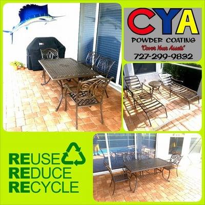 Refurbished patio furniture 