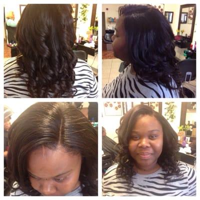 Full sew in with lace closure