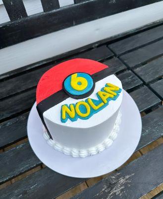 Pokeball cake!