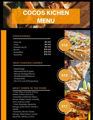 Cocos kitchen online menu